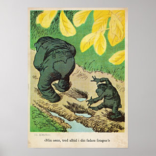 Poster Theodor Kittelsen Meu Filho Tred Siga Sempre O Pai