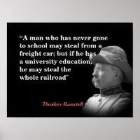 Theodore Roosevelt Cite Sobre Educação E Caminho D