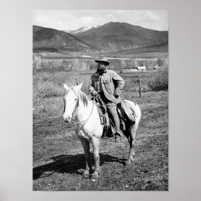 Poster Theodore Roosevelt Retornando De Uma Caça Ao Urso (Frente)