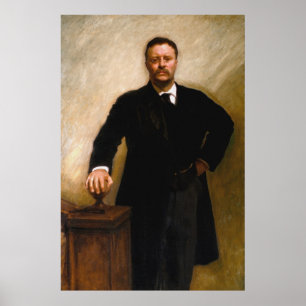 Póster THEODORE ROOSEVELT Retrato De John Singer Sargent