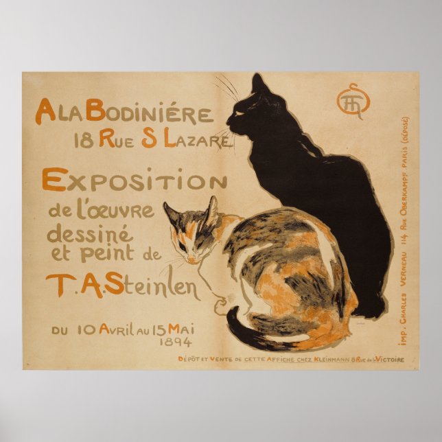 Poster Théophile Alexandre Steinlen A LA BODINIERE (Frente)