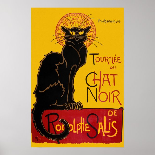 Poster Theophile Steinlen - Le Chat Noir Vintage (Frente)