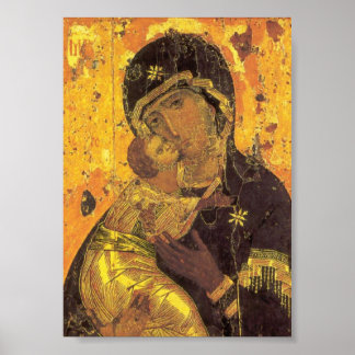 Póster Theotokos de Vladimir