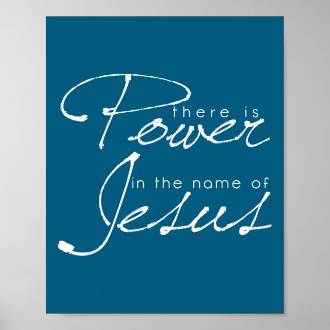 Poster There Is Wer In The Name Of Jesus Christian  (Frente)