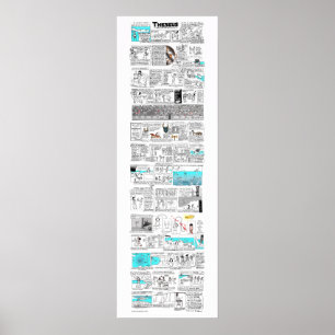 Póster Theseus e Minotaur - greekmythcomix