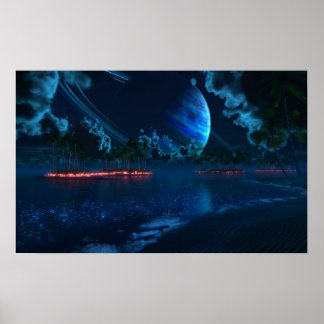 Póster Thetis Tropic Night Canvas