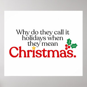Poster They mean Christmas