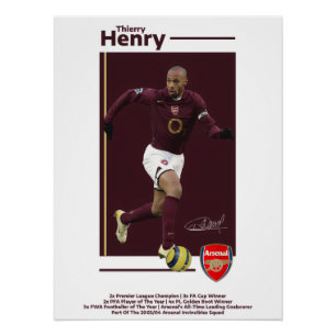Póster Thierry Henry Arsenal Poster