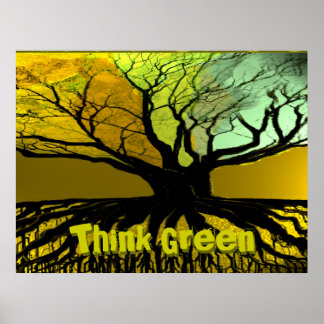 Poster ThinkGreen4, Pense verde, Pense verde