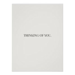 Póster Thinking of You Poster – Gentle Support Quote 