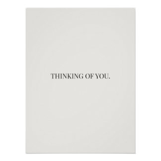 Póster Thinking of You Poster – Gentle Support Quote 