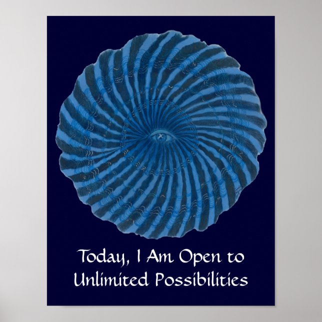 Póster Third Eye Chakra Art 3.º - Intuição (Frente)