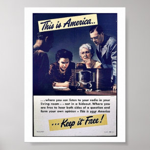 Poster This Is America Keep It Free!