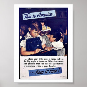 Poster This Is America Keep It Free!