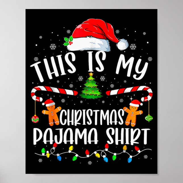 Poster This Is My Christmas Pajama Cookies Matching Chris (Frente)