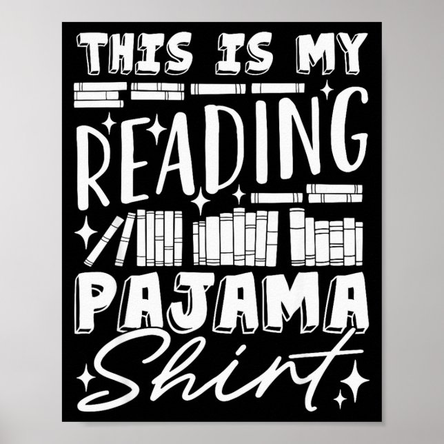 Poster This Is My Reading Pajama Bedtime Reading Funny  (Frente)