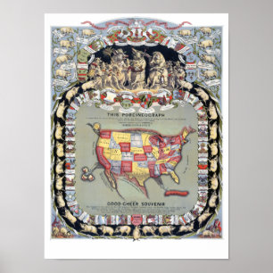 Poster THIS PORCINEOGRAPH, c1876