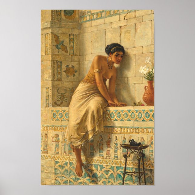 Poster Thisbe, Edwin Long (inglês, 1829 – 1891) (Frente)