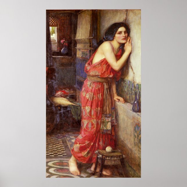 Póster Thisbe por John William Waterhouse (Frente)