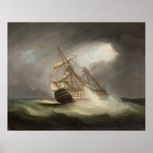 Poster Thomas Buttersworth - H.M.S. 'Vitória'