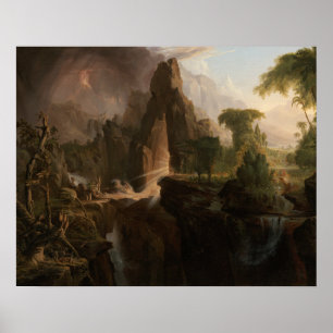 Póster Thomas Cole - Expulsão do Jardim do Éden