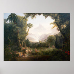 Poster Thomas Cole O Jardim do Éden