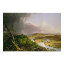 Póster Thomas Cole O Oxbow Rio Connecticut