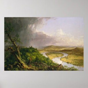 Poster Thomas Cole O Oxbow Rio Connecticut