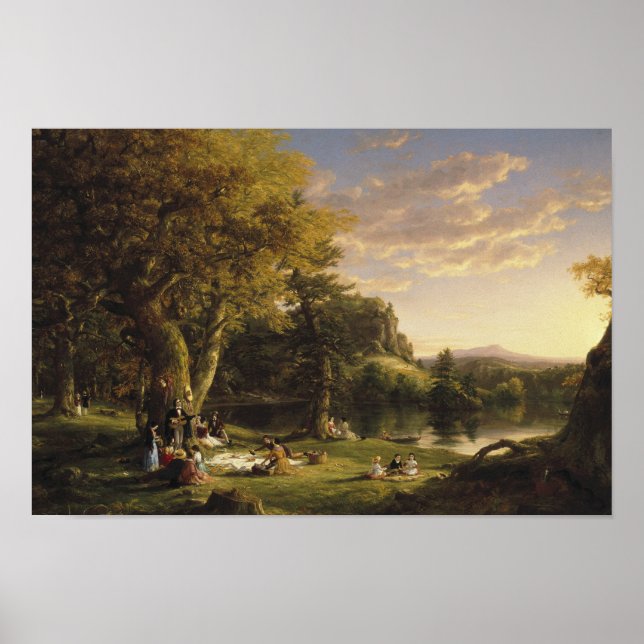 Póster Thomas Cole - O Pic-Nic (Frente)