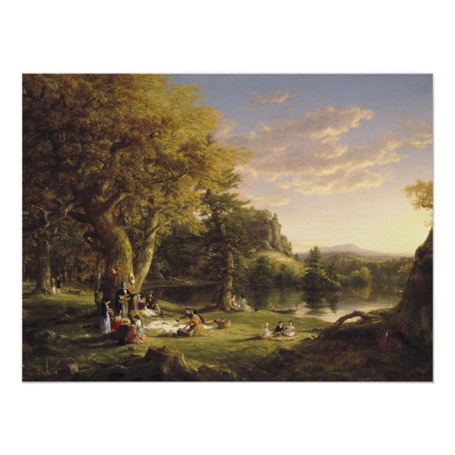 Póster Thomas Cole O Pic-Nic (Frente)