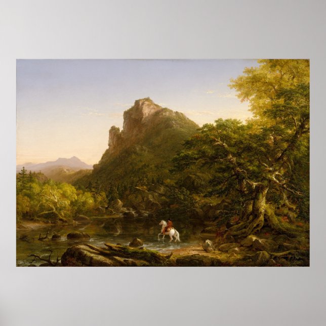 Poster Thomas Cole The Mountain Ford (Frente)