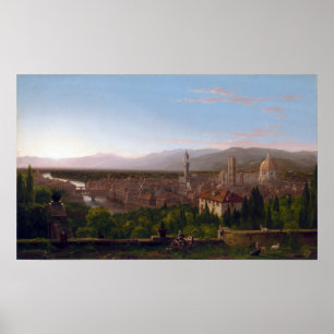 Poster Thomas Cole View of Florence
