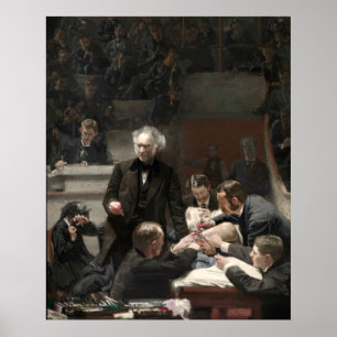 Poster Thomas Eakins, A Clínica Bruta