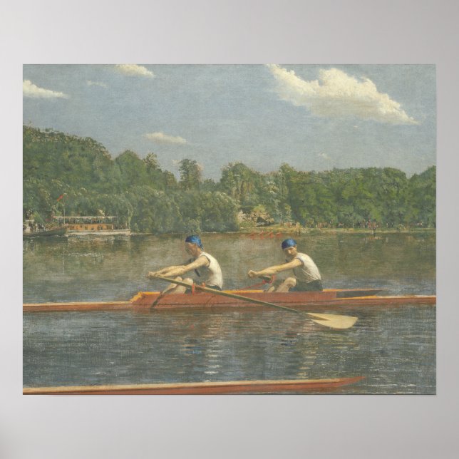 Poster Thomas Eakins - A Corrida dos Irmãos Biglin (Frente)