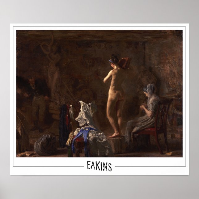 Poster Thomas Eakins Zedign Cartaz de Arte #6 (Frente)
