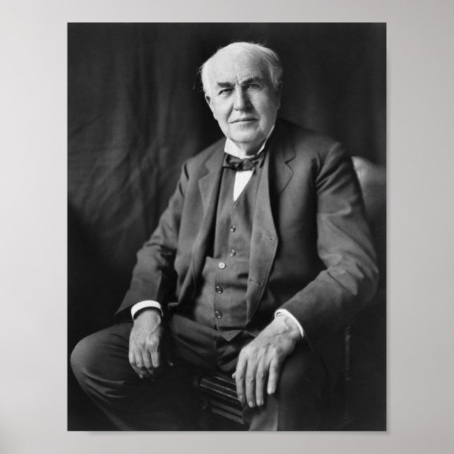 Póster Thomas Edison - Inventor e Empresário (Frente)