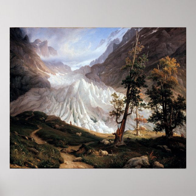 Póster Thomas Fearnley O Grindelwaldgletscher (Frente)