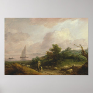 Poster Thomas Gainsborough - paisagem litoral