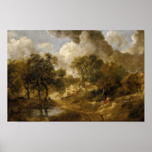 Póster Thomas Gainsborough - paisagem no Suffolk