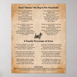 Poster Thomas Hardy Poemas de Seu Querido Cão