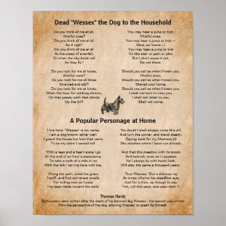 Poster Thomas Hardy Poemas de Seu Querido Cão