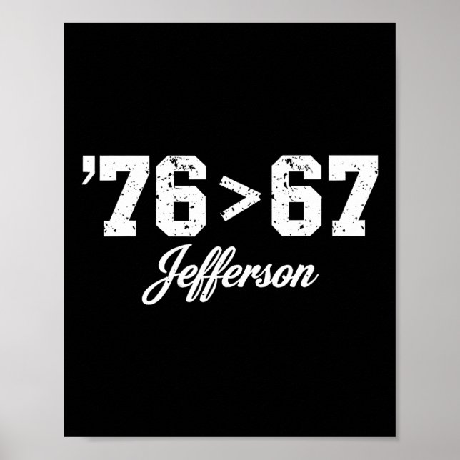 Poster Thomas Jefferson 76 67 Evidente por si só Faça His (Frente)