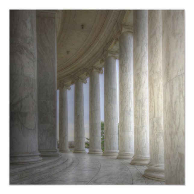 Póster Thomas Jefferson Circular Memorial Colonnade (Frente)