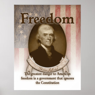 Póster Thomas Jefferson - Liberdade