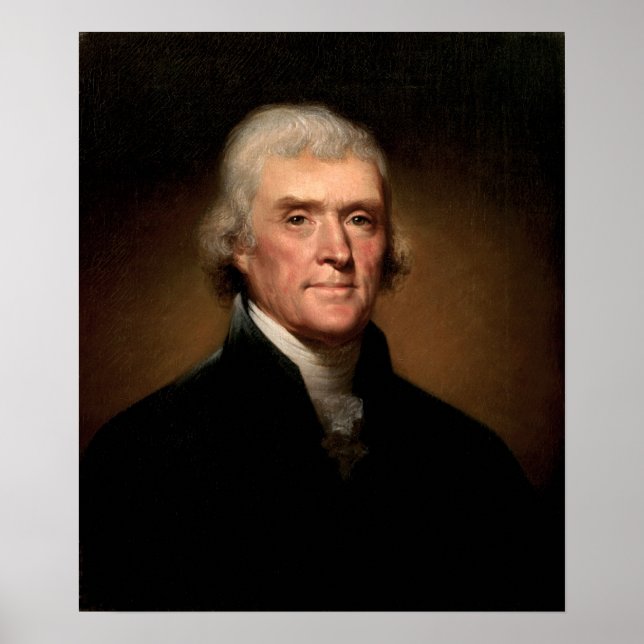Poster Thomas Jefferson por Rembrandt Peale (Frente)