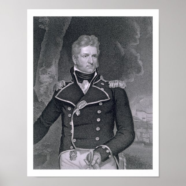 Poster Thomas Macdonough (1783-1825) gravado por John B. (Frente)