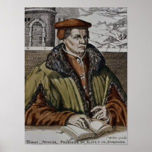 Póster Thomas Muntzer, c.1600