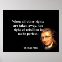 Thomas Paine Cita O Direito De Rebelião