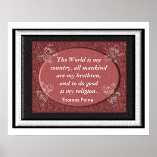 Póster Thomas Paine - Citação