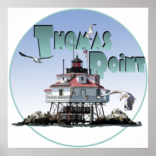 Poster Thomas Point Lighthouse (Frente)